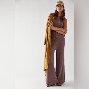 NWOT Free People Adelaide Set Elderberry Tea Size S